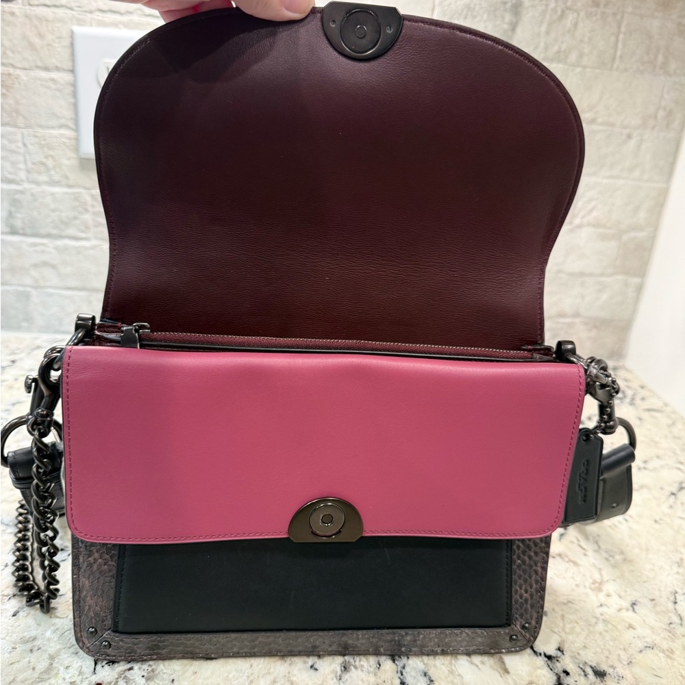 Coach NWT Dreamer Multicolor Python & Leather Cro… - image 10